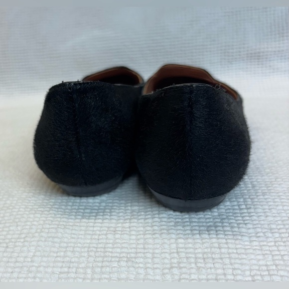 Sigerson Morrison black calf hair flats Women's Shoes - Picture 4 of 6